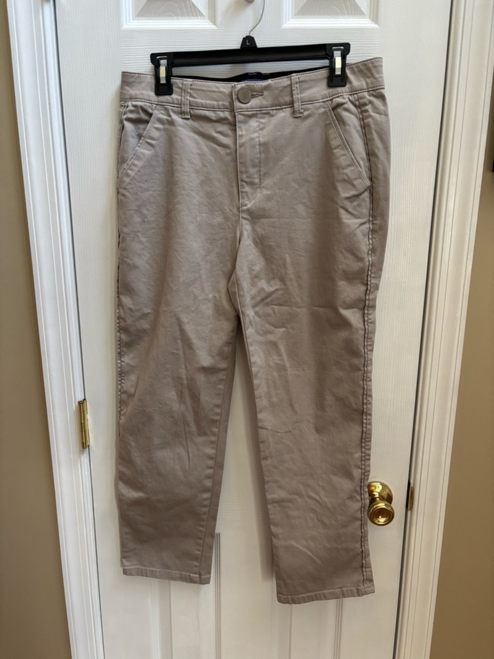 Democracy Ab Solution (stretchy waist) Taupe Women’s Pants, Size 8, EUC